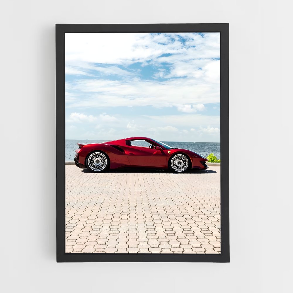 Poster pista spider – affiche Ferrari (vue 2)